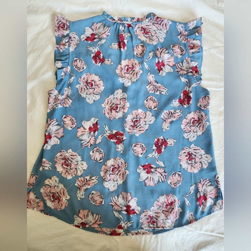 Floral Blue Skirt - Picture 5 of 5